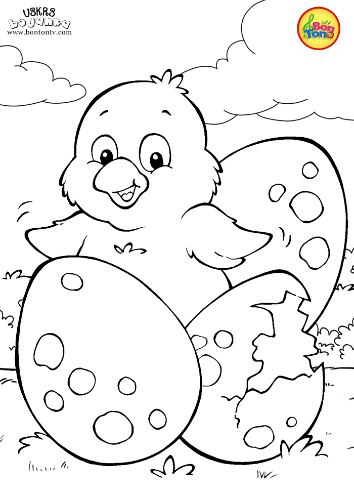 Uskrs bojanka - Easter coloring pages for kids - BonTon TV