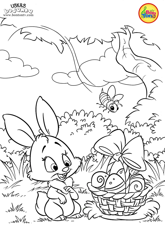 Uskrs bojanka - Easter coloring pages for kids - BonTon TV