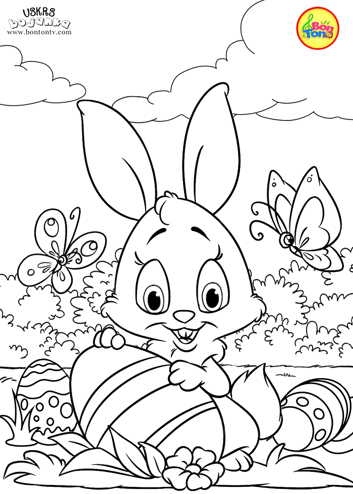 Uskrs bojanka - Easter coloring pages for kids - BonTon TV