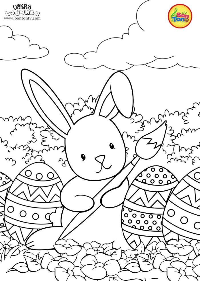 Uskrs bojanka - Easter coloring pages for kids - BonTon TV