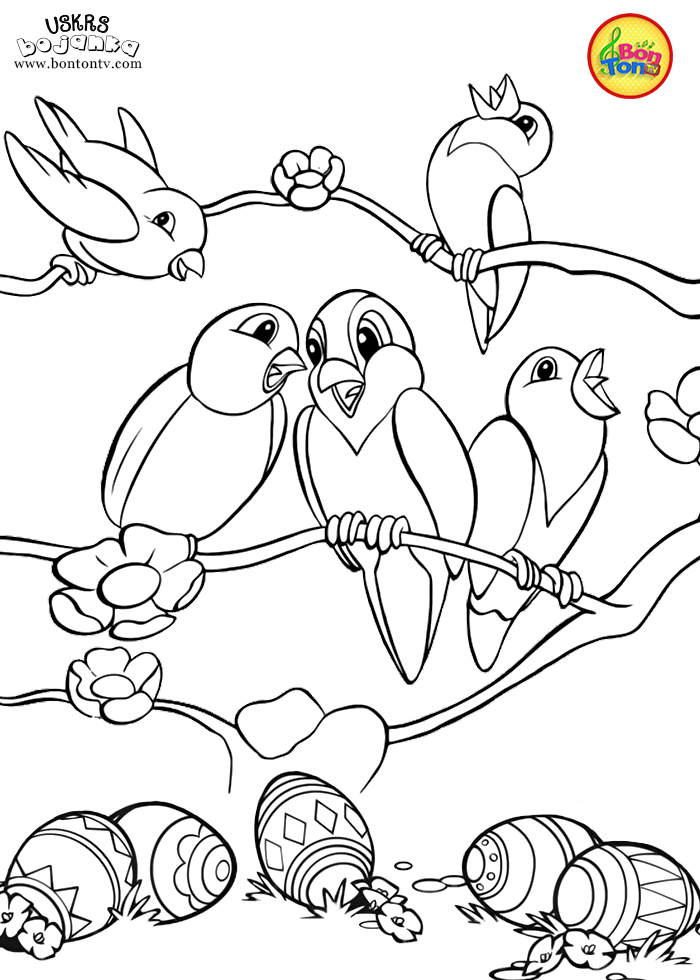 Uskrs bojanka - Easter coloring pages for kids - BonTon TV