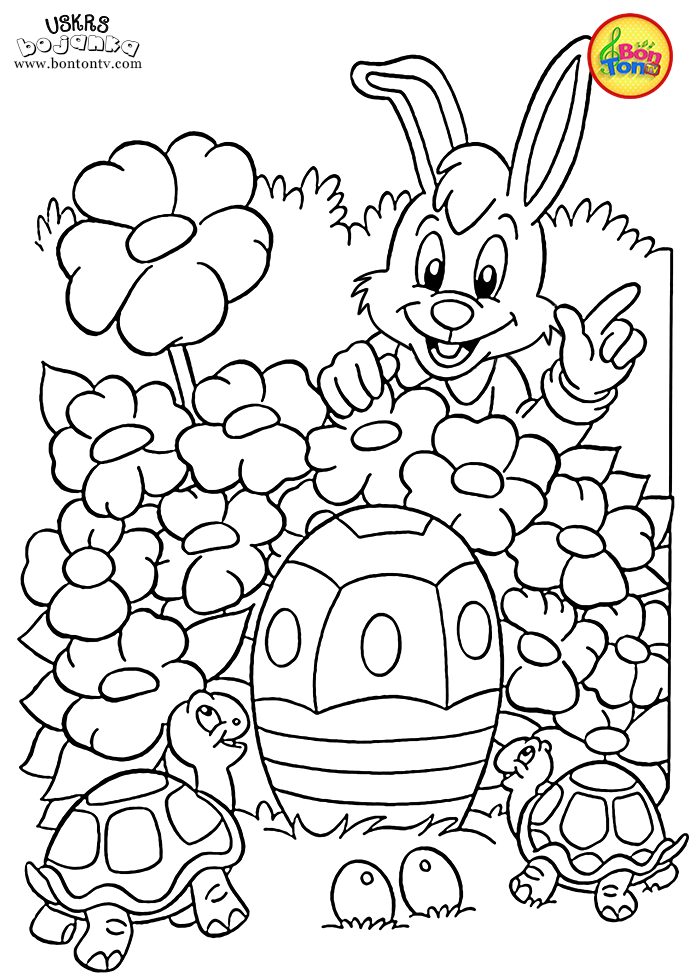 Uskrs bojanka - Easter coloring pages for kids - BonTon TV