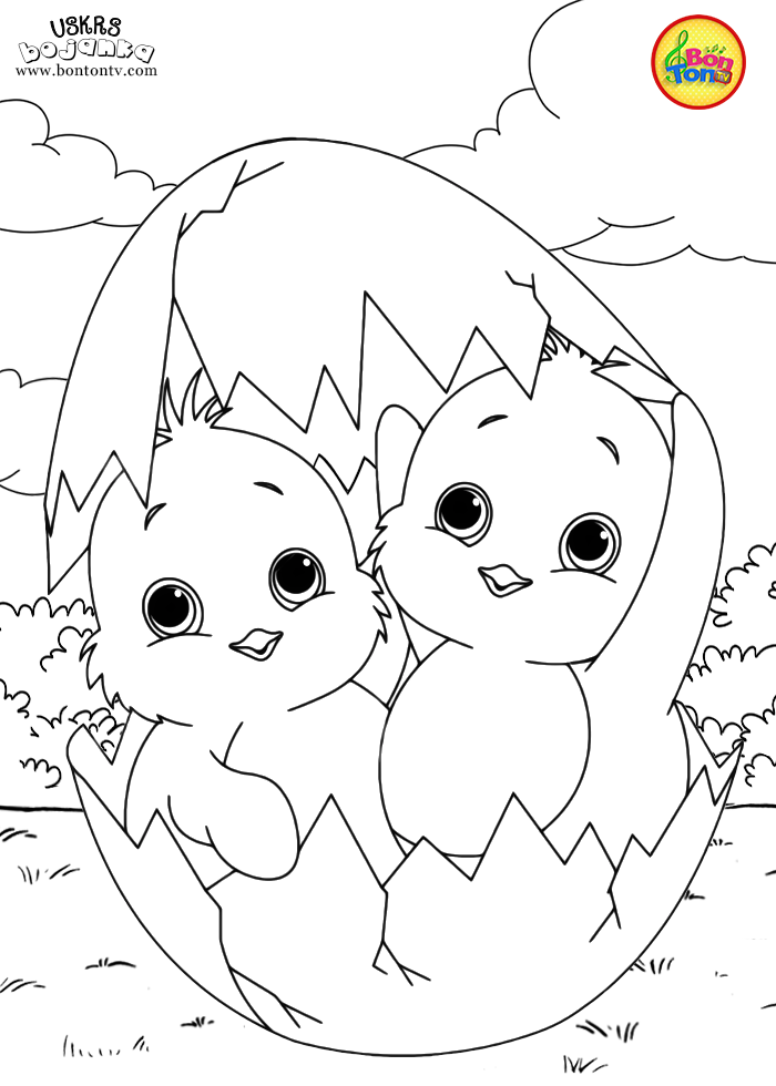 Uskrs bojanka - Easter coloring pages for kids - BonTon TV