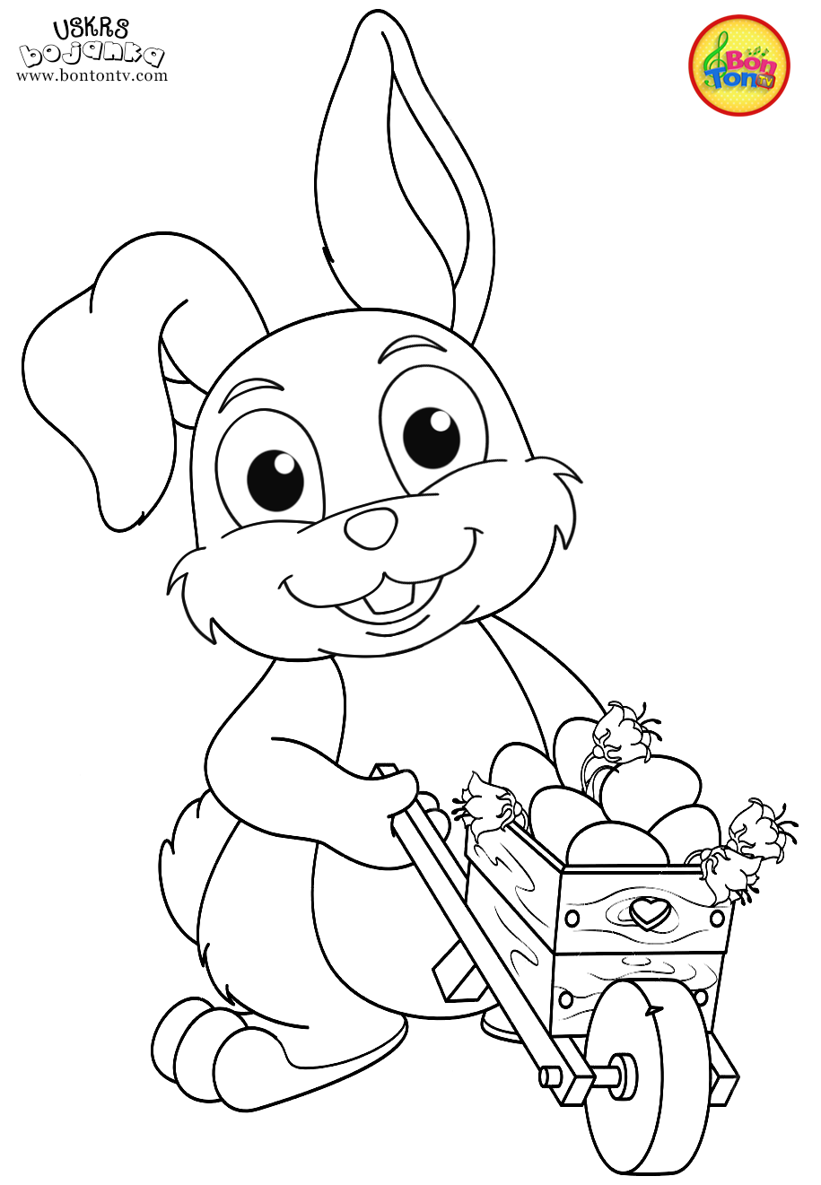 Uskrs bojanka - Easter coloring pages for kids - BonTon TV