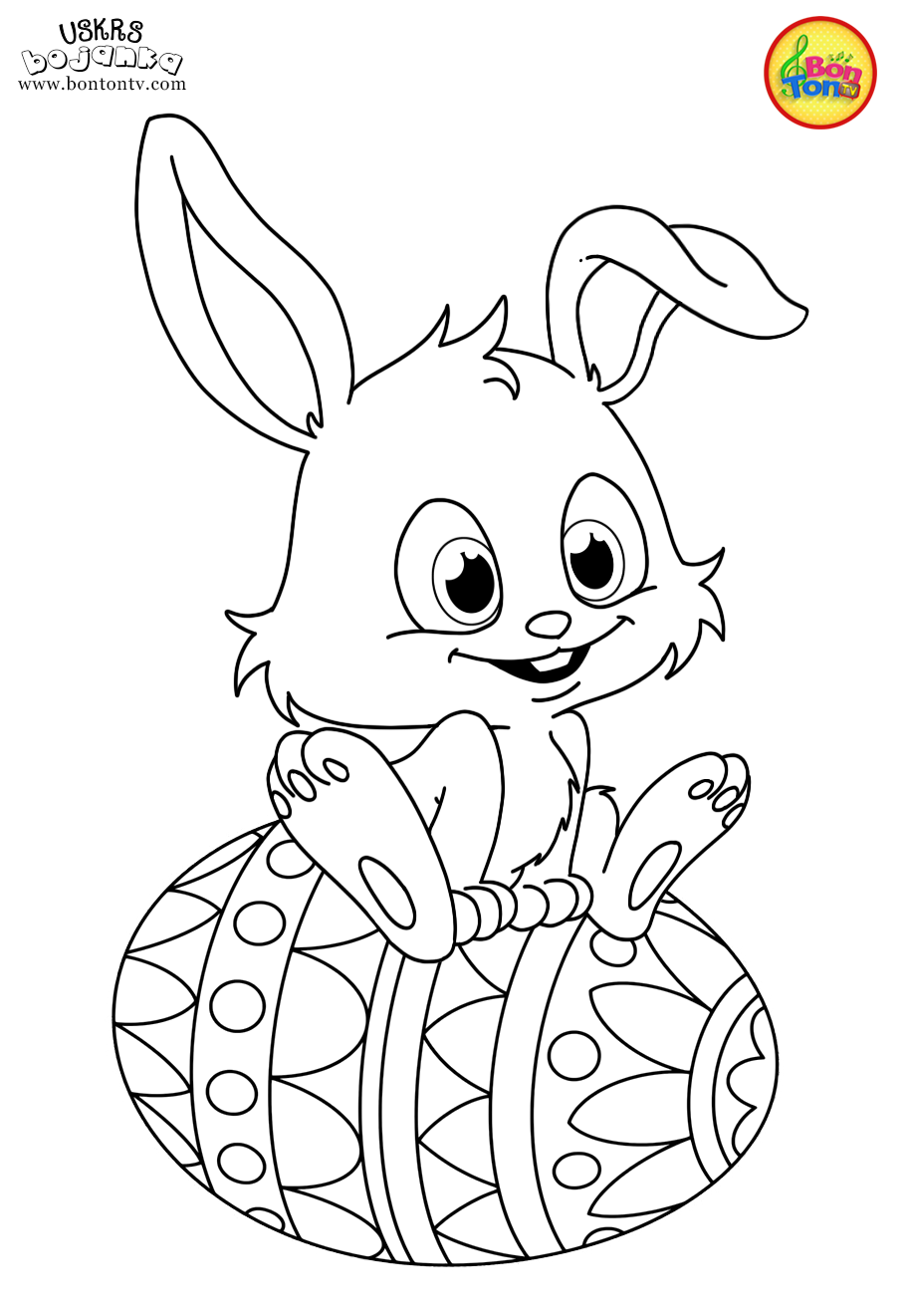 Uskrs bojanka - Easter coloring pages for kids - BonTon TV