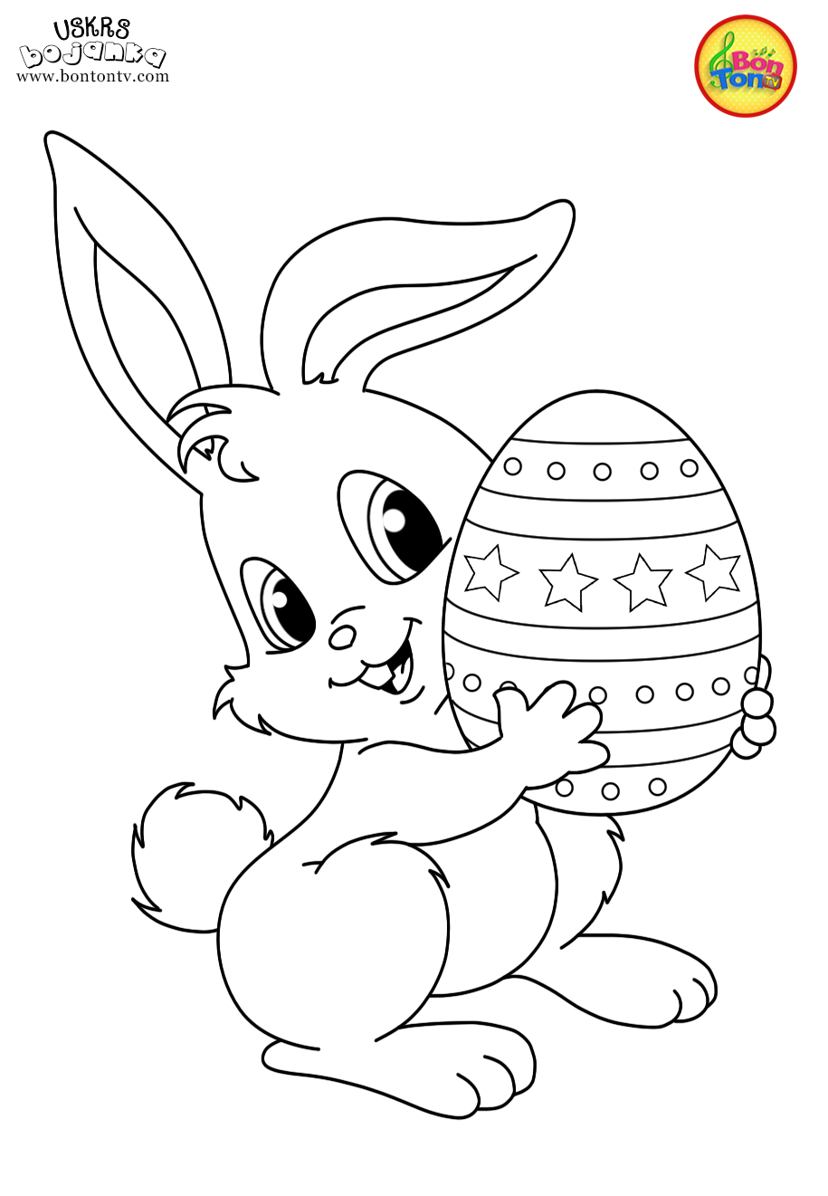 Uskrs bojanka - Easter coloring pages for kids - BonTon TV