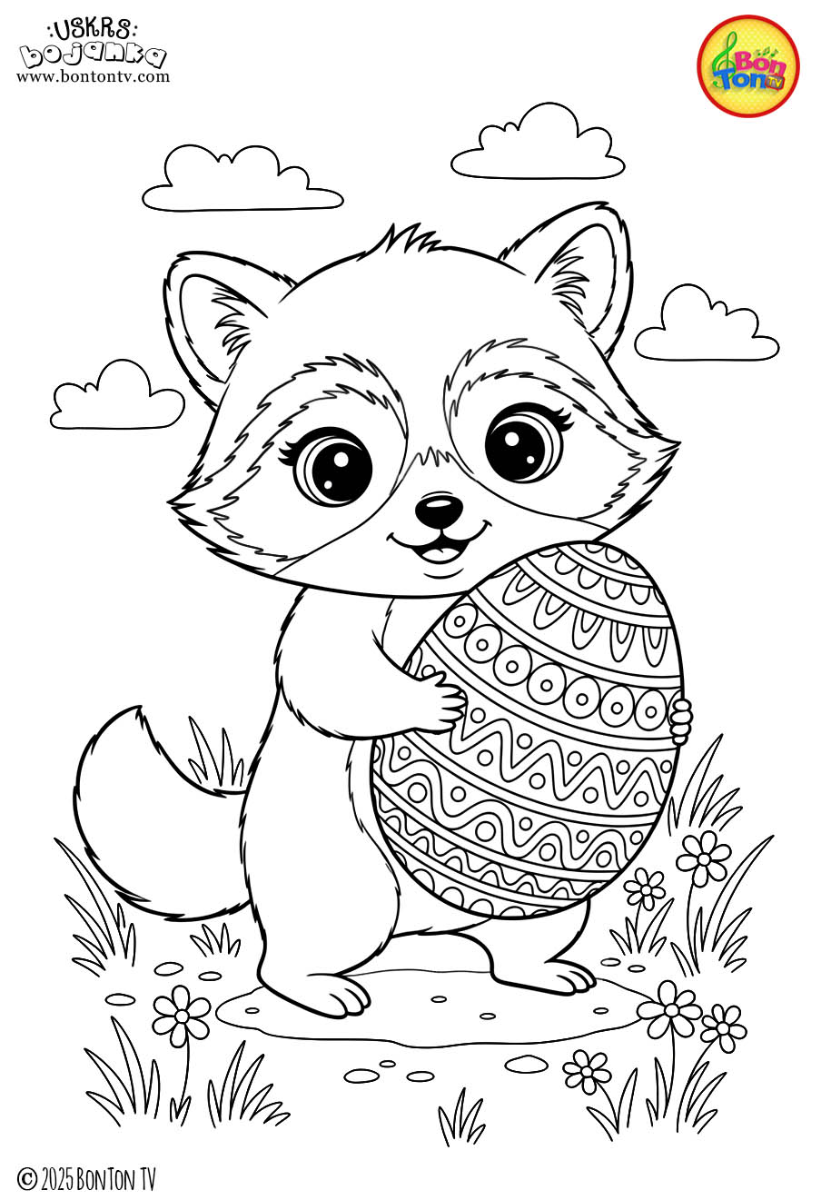 Uskrs bojanka - Easter coloring pages for kids - BonTon TV