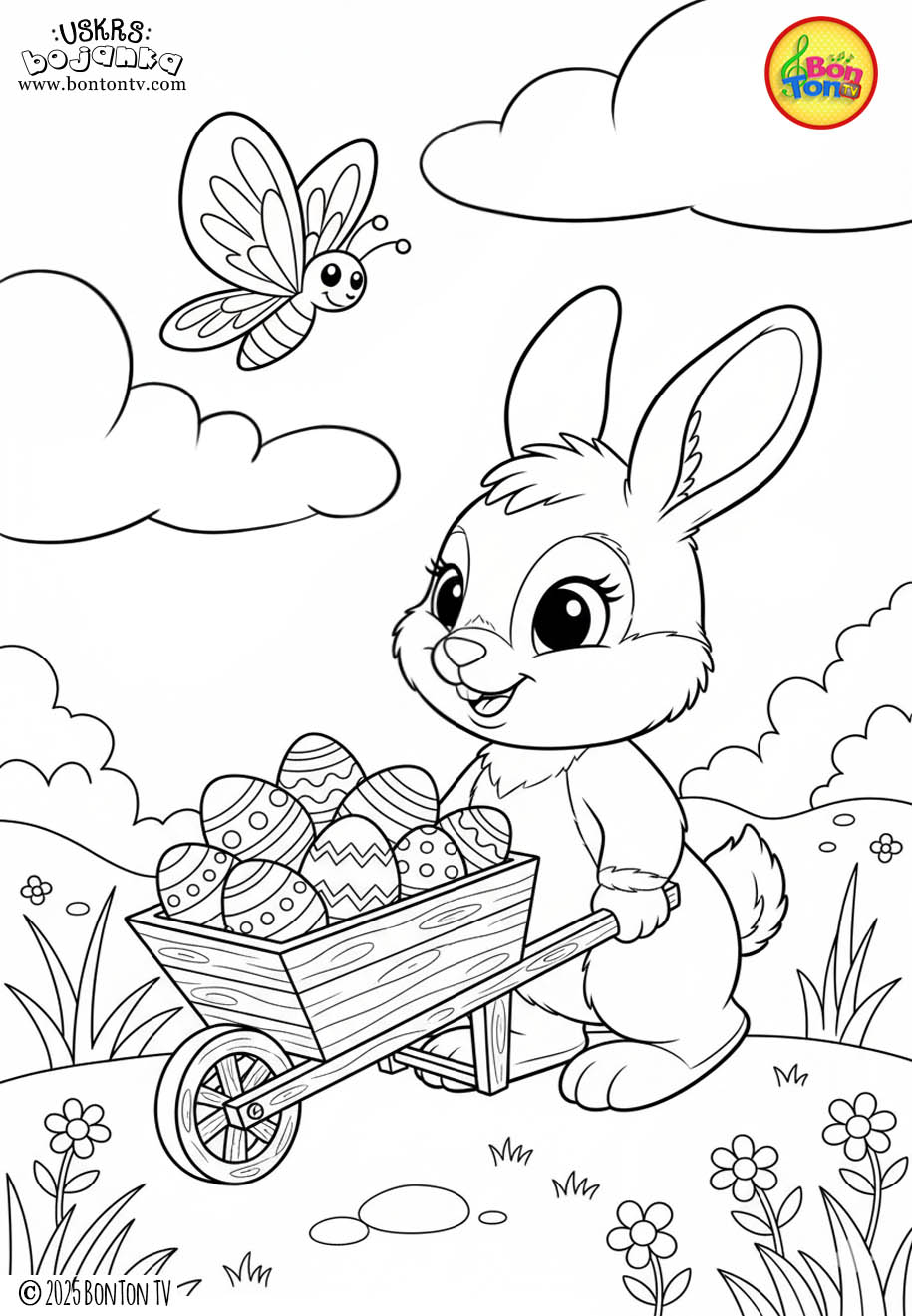 Uskrs bojanka - Easter coloring pages for kids - BonTon TV
