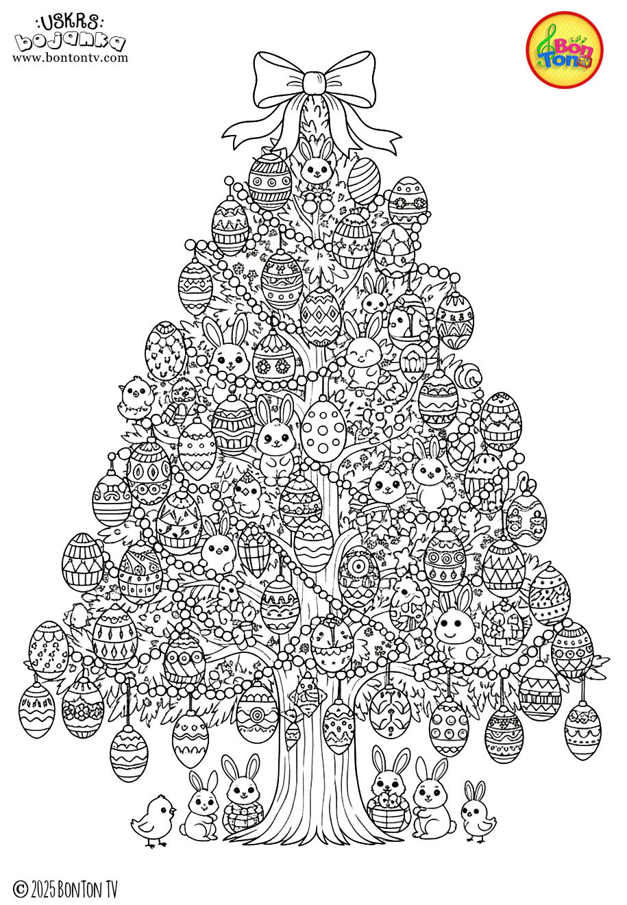 Uskrs bojanka - Easter coloring pages for kids - BonTon TV