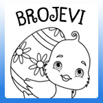 brojevi uskrs bojanka