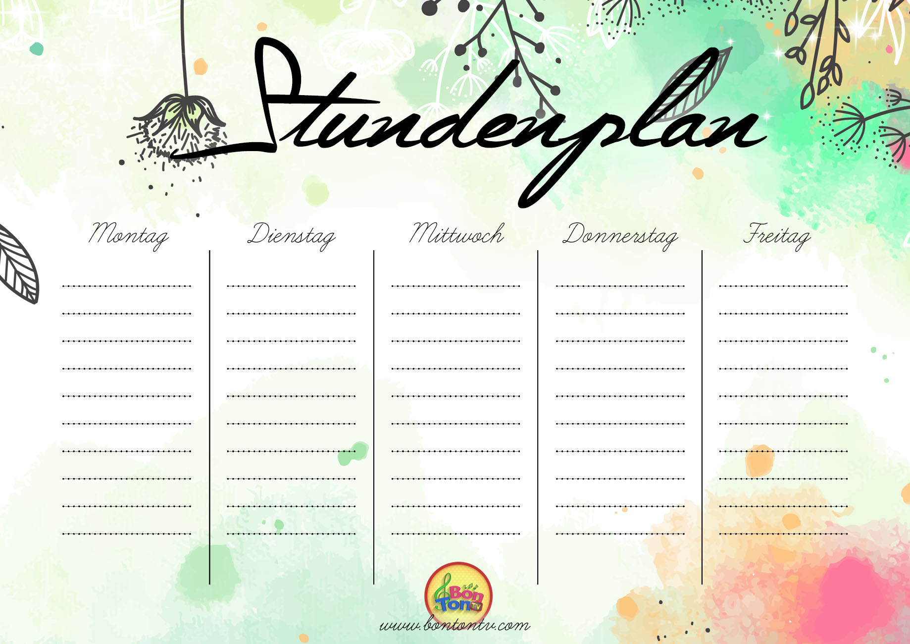 STUNDENPLAN BonTon TV