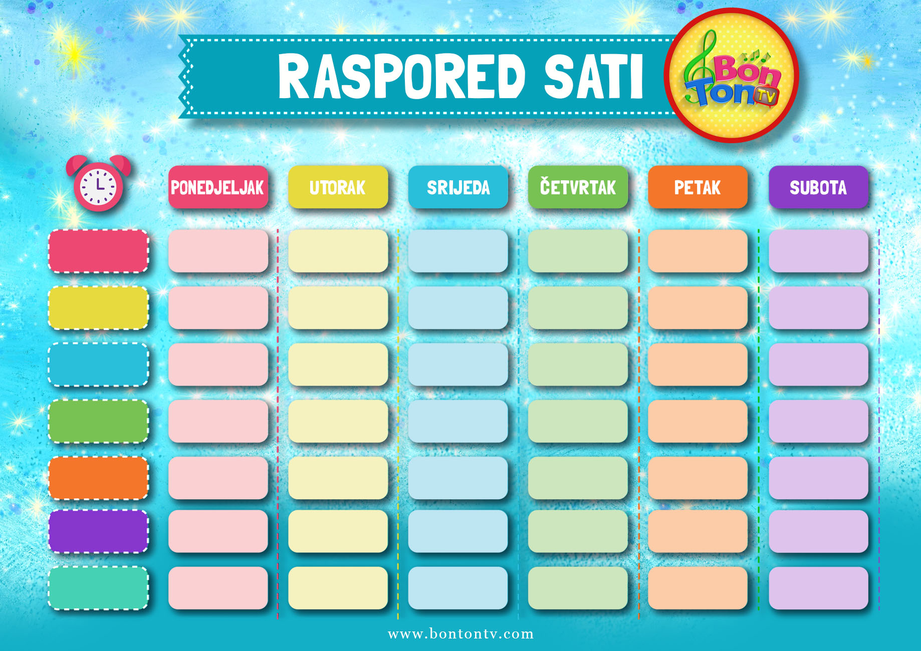 RASPORED SATI BonTon TV