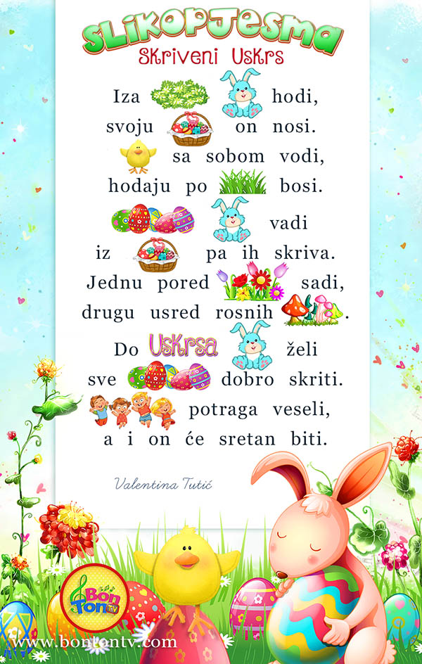 Skriveni uskrs - slikopjesma